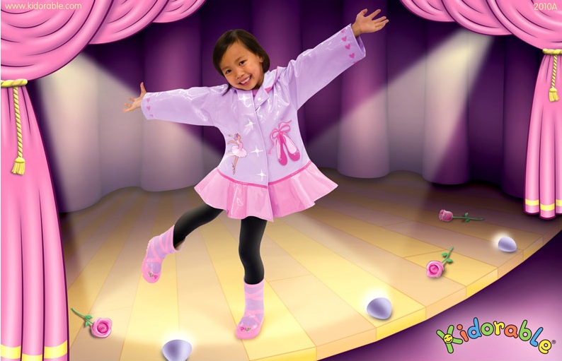 Kidorable raincoat ballet