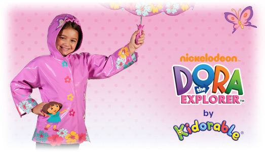 Kidorable raincoat dora