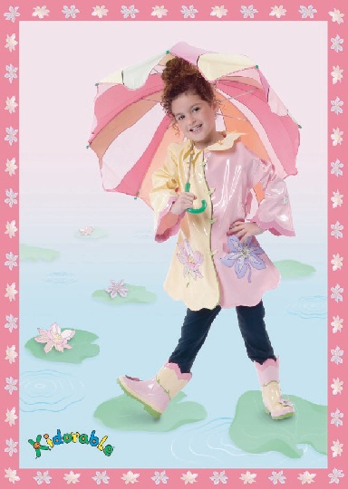 Kidorable raincoat lotus