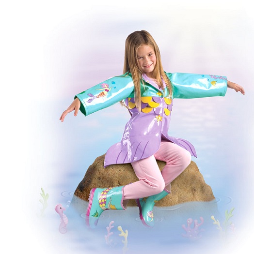 Kidorable raincoat mermaid